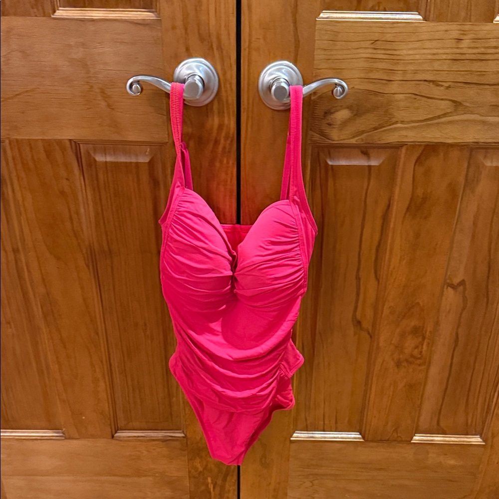 Vibrant Pink  One Piece Swimsuit